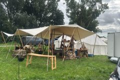 3,5h später - das Lager steht